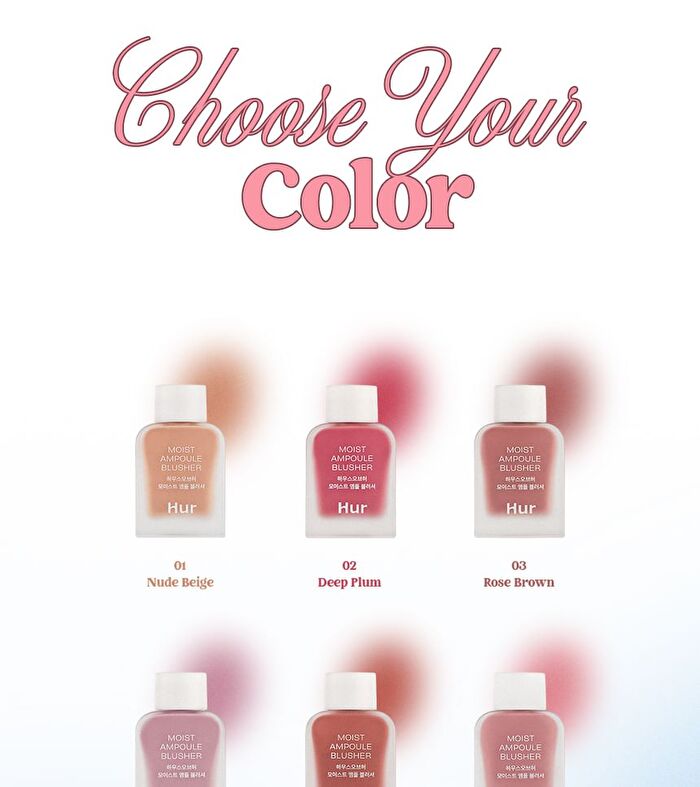 Moist Ampoule Blusher Mini - 6 Colors - #01 Nude Beige