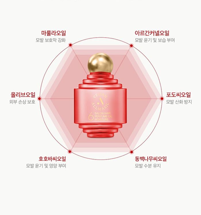 ALLMASIL Vegan 6 Salon Hair Perfume Oil Moisture - 60ml
