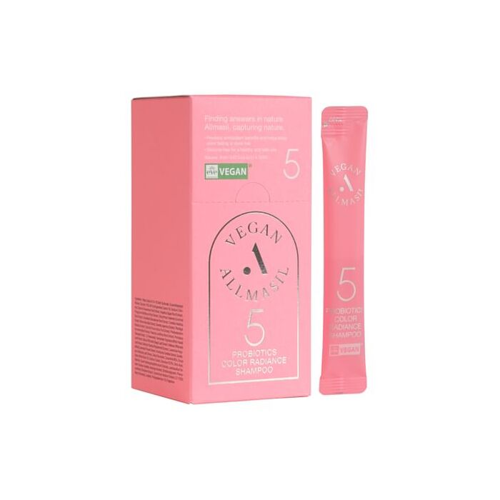 ALLMASIL Vegan 5 Probiotics Color Radiance Shampoo Stick Pouch - 8ml x 20 pcs