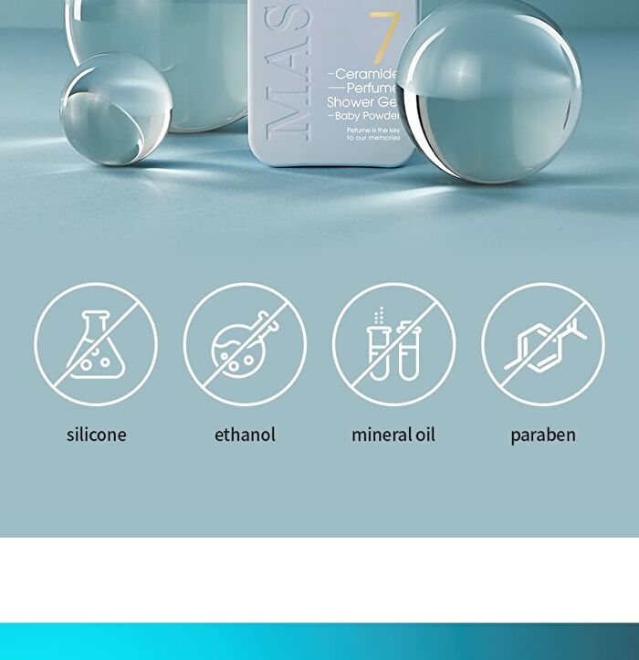 7 Ceramide Perfume Shower Gel - 5 Types - Baby Powder
