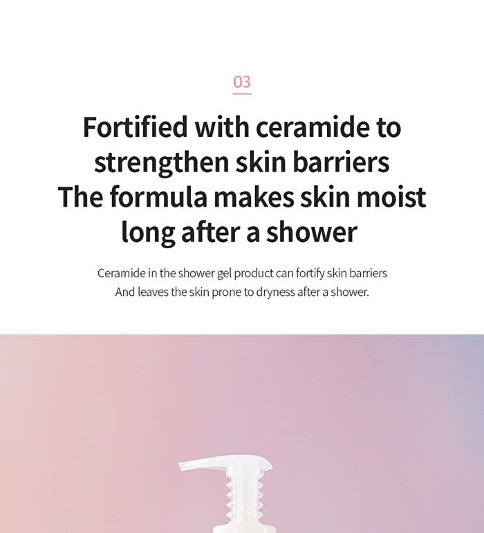 7 Ceramide Perfume Shower Gel - 5 Types - Baby Powder