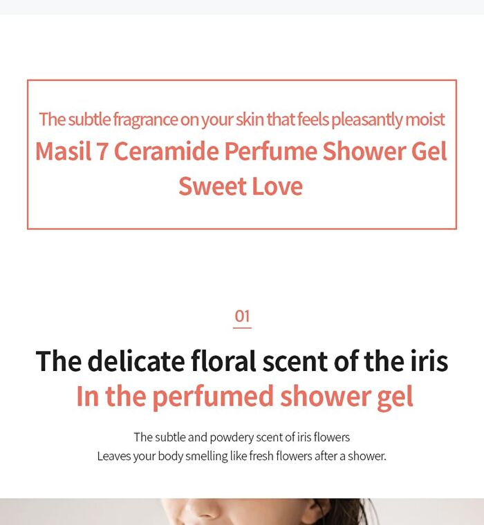 7 Ceramide Perfume Shower Gel - 5 Types - Baby Powder