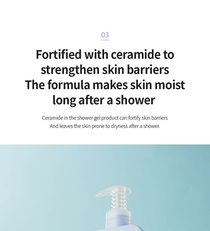7 Ceramide Perfume Shower Gel - 5 Types - Baby Powder