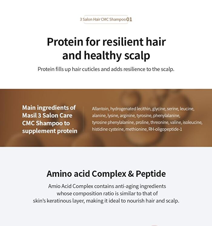 3 Salon Hair CMC Shampoo - 300ml