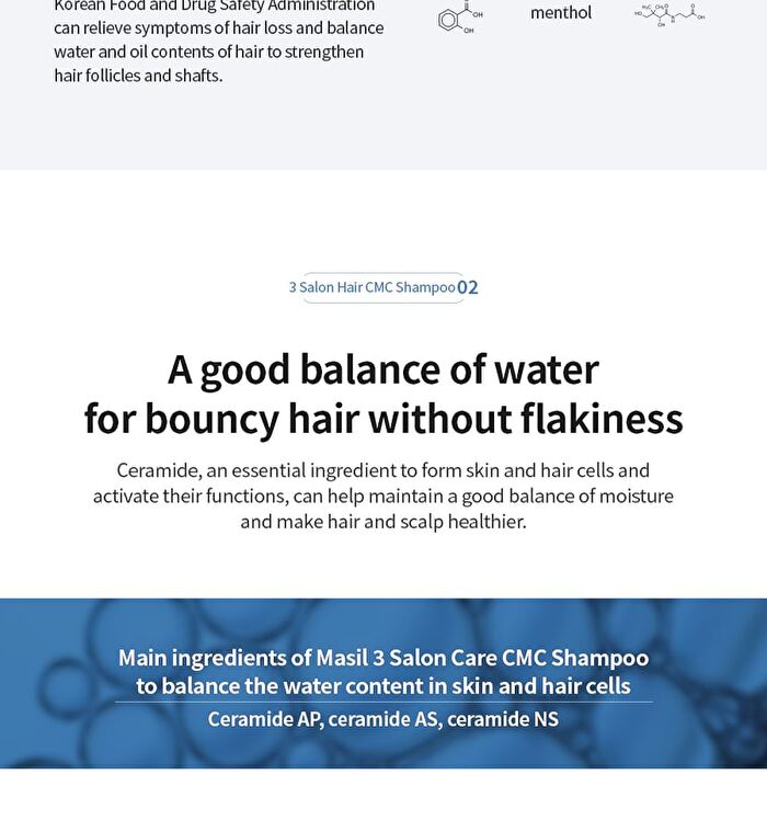 3 Salon Hair CMC Shampoo - 300ml