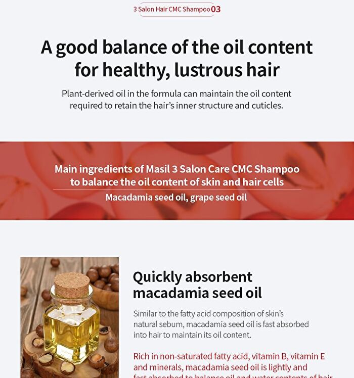 3 Salon Hair CMC Shampoo - 300ml