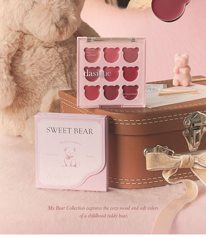 dasique Mood Painting Lip & Cheek Palette My Bear Collection - 2 Types - #05 Cozy Bear