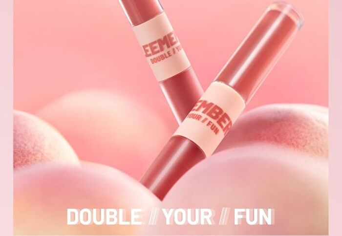 Leemember Double Your Fun Series Lip Glaze - (FUN5-7) - #FUN05 - 2.2g x 2
