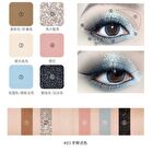 Romantic Beauty 6-Color Imprint Makeup Eyeshadow Palette - 3 Types - #01 Pink Brown - 9g