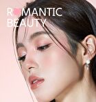 Romantic Beauty 6-Color Imprint Makeup Eyeshadow Palette - 3 Types - #01 Pink Brown - 9g