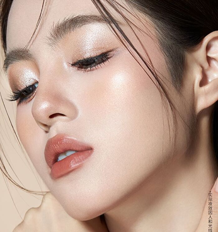 Romantic Beauty 6-Color Imprint Makeup Eyeshadow Palette - 3 Types - #01 Pink Brown - 9g