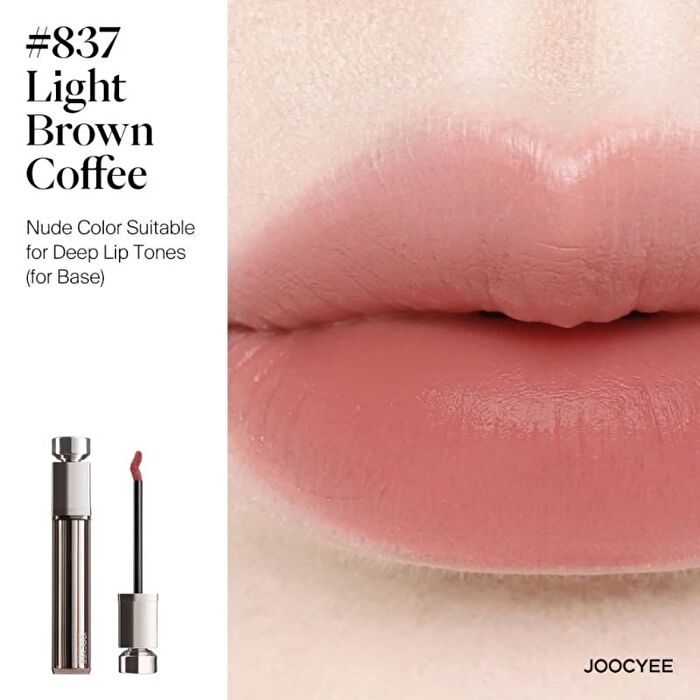 Joocyee Essence Velvet Gloss - 3 Colors - #838 Light Red Bean - 5.2g