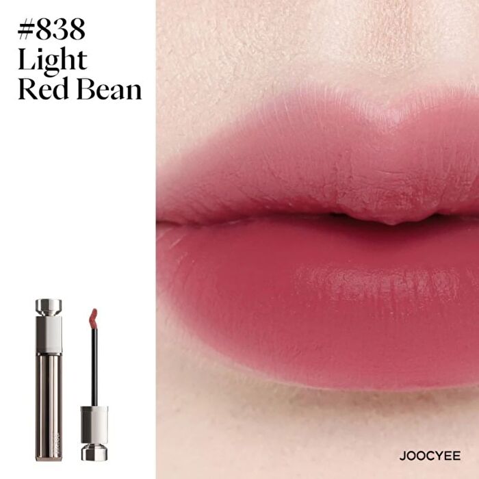 Joocyee Essence Velvet Gloss - 3 Colors - #838 Light Red Bean - 5.2g