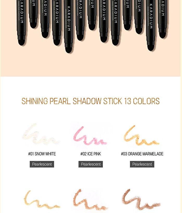 Karadium Shining Pearl Shadow Stick - 15 Colors - 2024 Version - #16 Ash Taupe