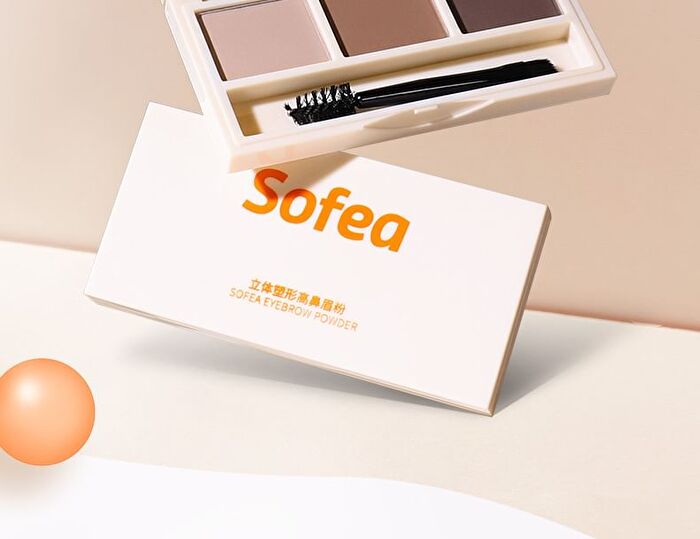 3D Shaping 3-Color Eyebrow Powder - 2 Types - Light brown - 3.9g
