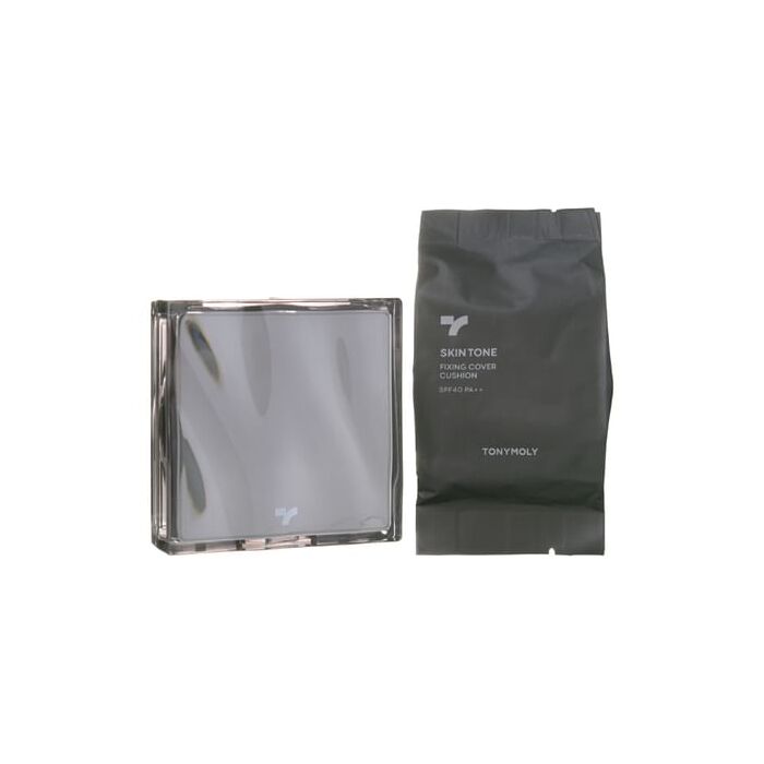 Skin Tone Fixing Cover Cushion Set - 3 Colors - #01 Ivory