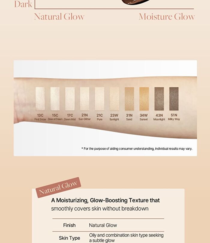 Skin Barrier Glow Cover Cushion - 10 Colors - #13C First Snow
