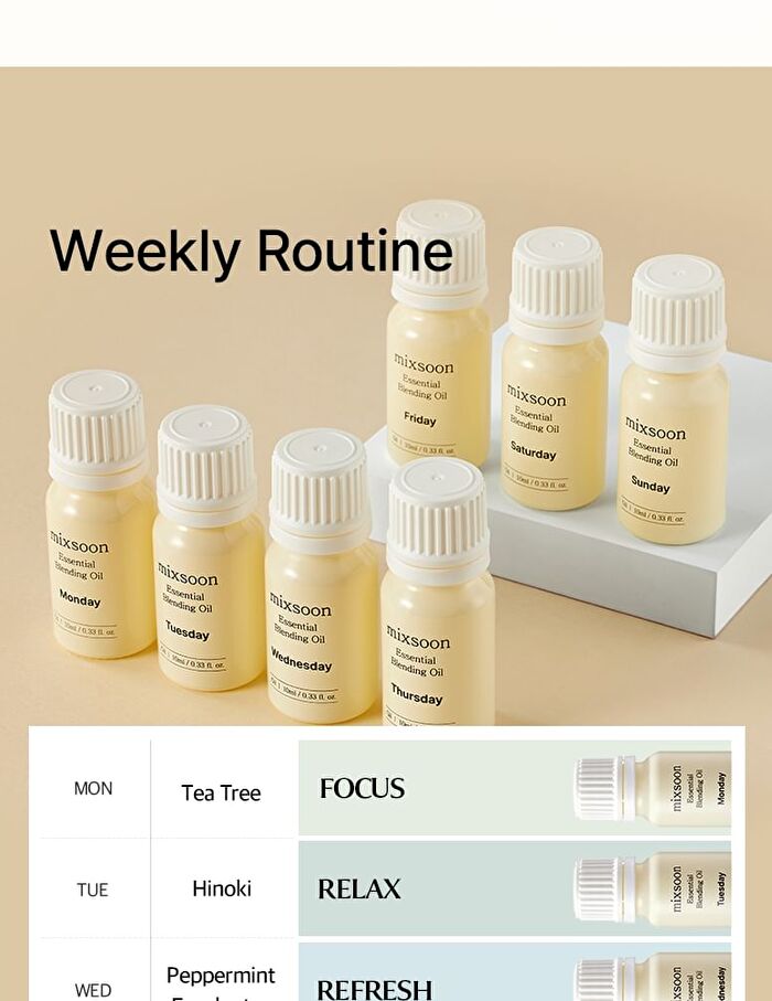 mixsoon Essential Blending Oil - 6 Types - Tuesday