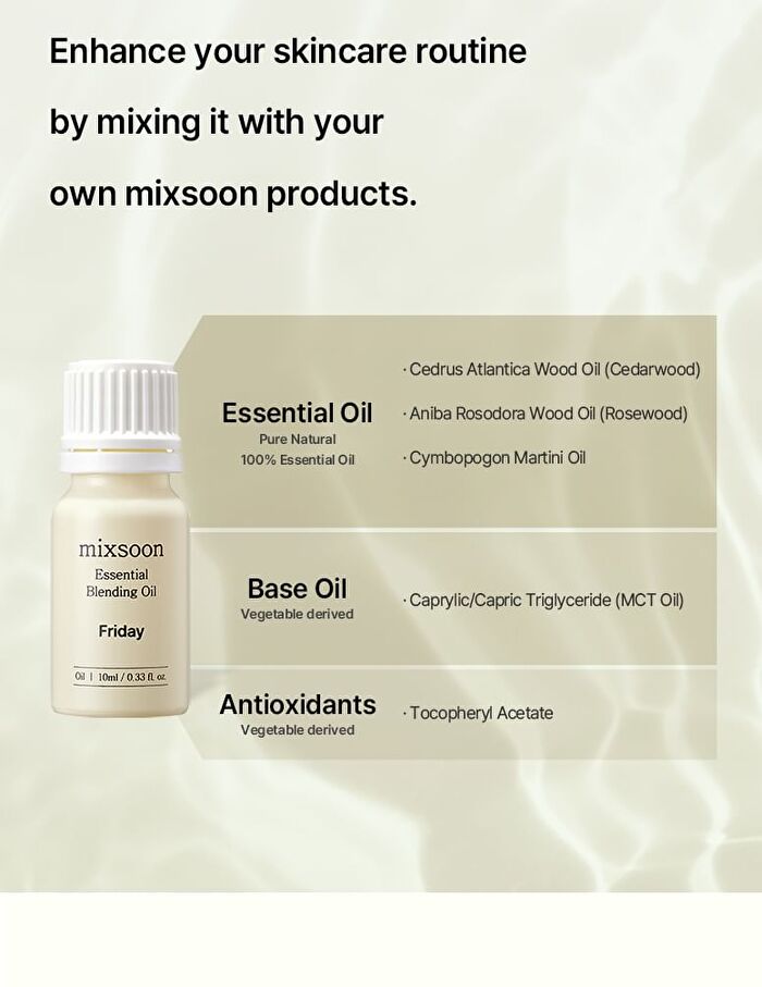 mixsoon Essential Blending Oil - 6 Types - Wednesday
