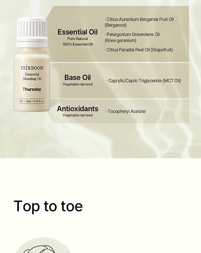 mixsoon Essential Blending Oil - 6 Types - Thursday