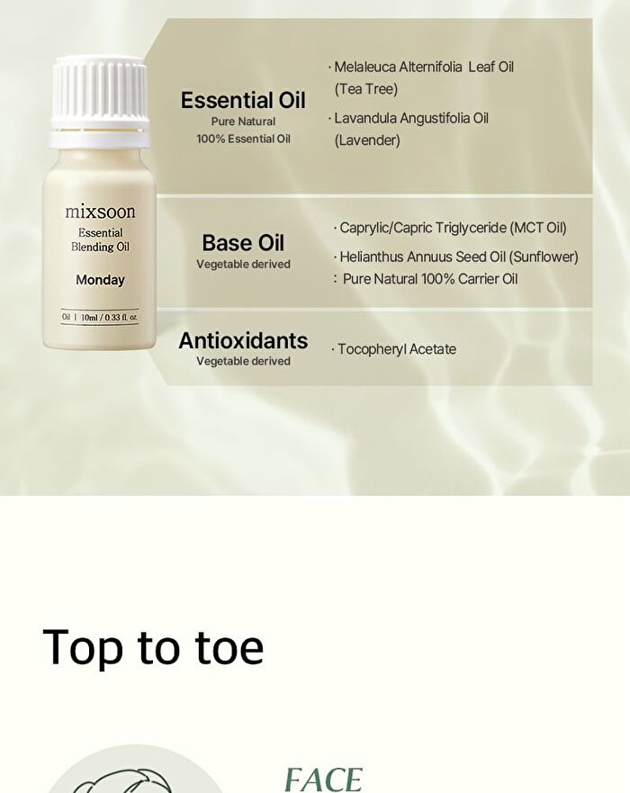 mixsoon Essential Blending Oil - 6 Types - Thursday