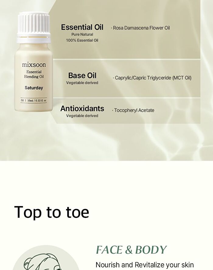 mixsoon Essential Blending Oil Saturday - 10ml