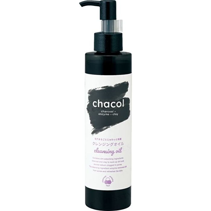 Kumano Cosme Chacol Charcoal Enzyme Clay Cleansing Oil - 200ml