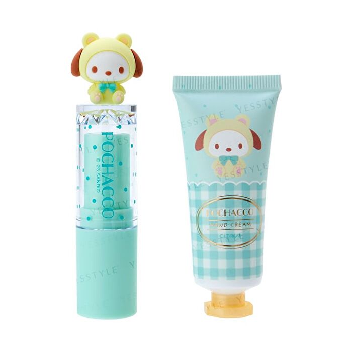 Bear Lip Cream & Hand Cream Set - Pochacco - Citrus