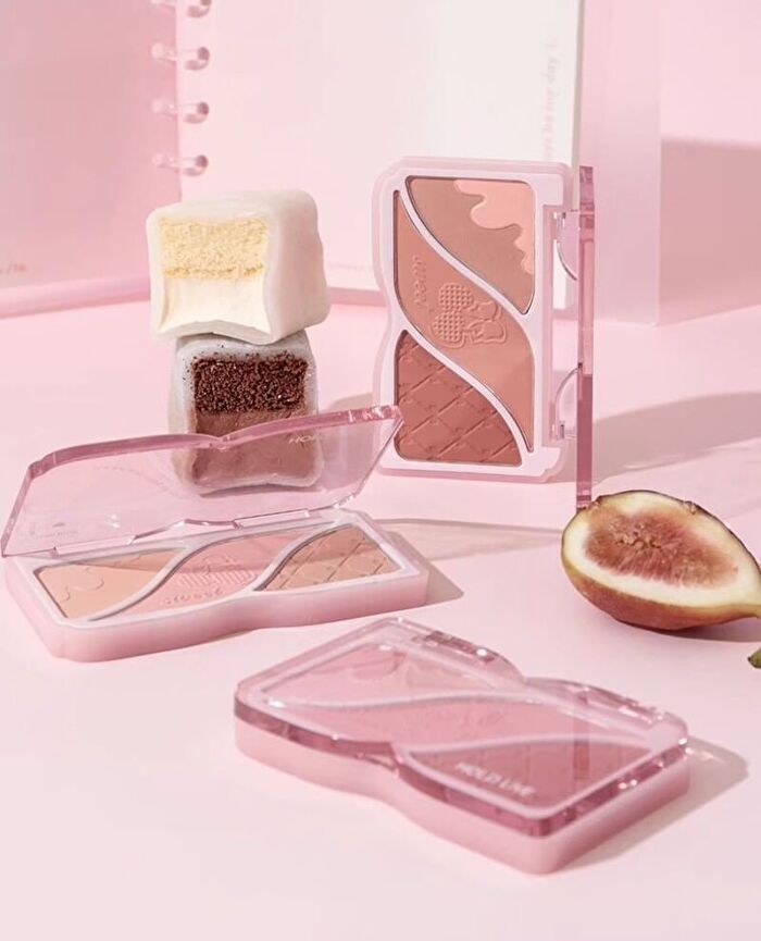 Hold Live Triple-Color Powder Blusher (1-2) - #H02 - 9g