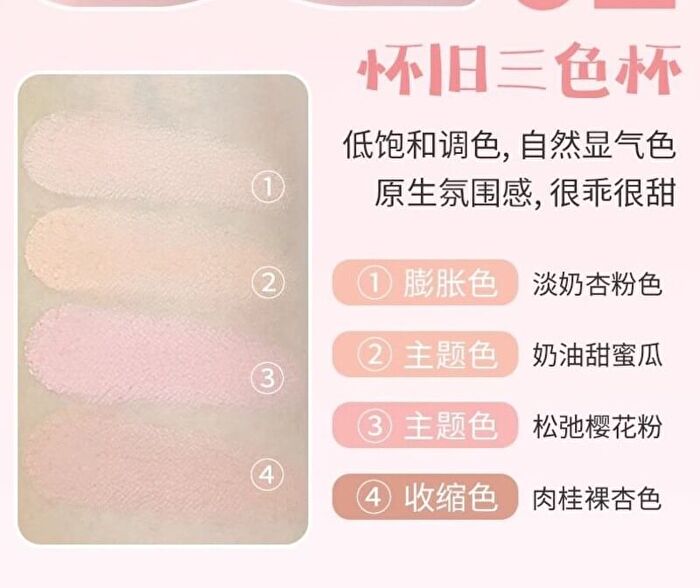 Hold Live Triple-Color Powder Blusher (1-2) - #H02 - 9g