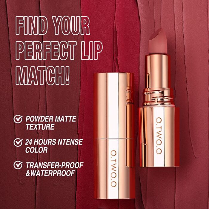 Misty Kiss Lock Color Matte Lipstick (15-18) - #M17 Revolt - 4g