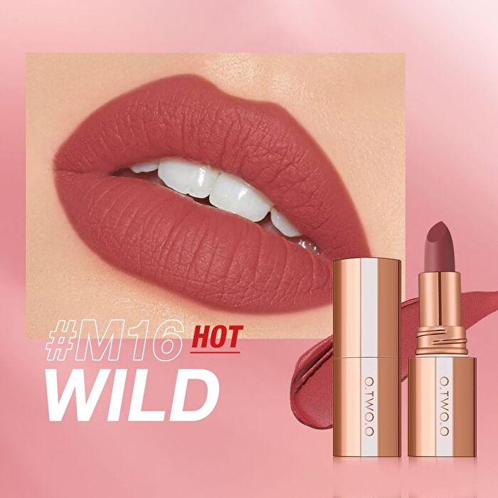 Misty Kiss Lock Color Matte Lipstick (15-18) - #M17 Revolt - 4g