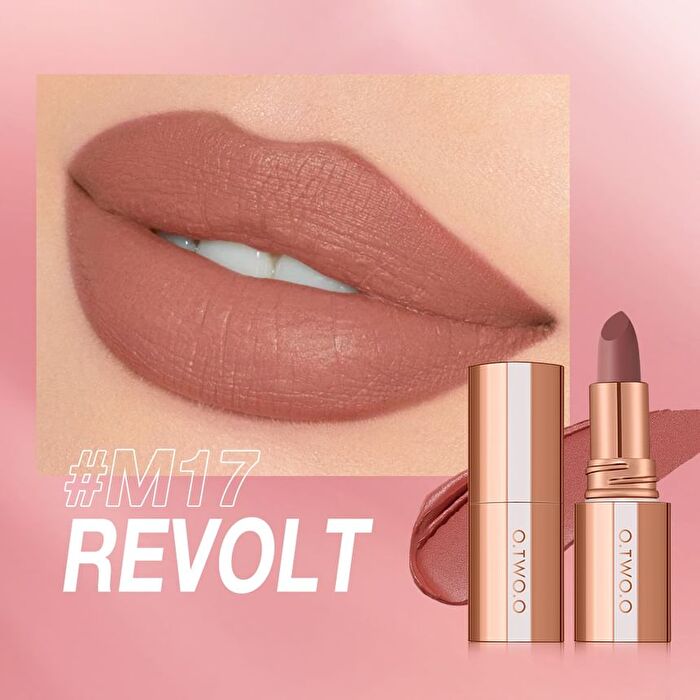 Misty Kiss Lock Color Matte Lipstick (15-18) - #M17 Revolt - 4g