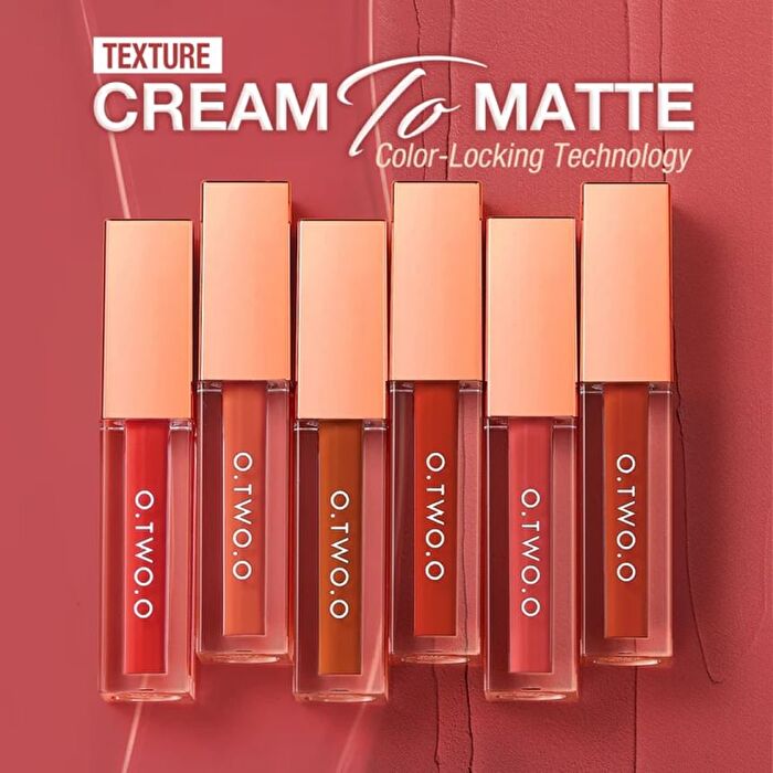 Matte Lock Color Lip Glaze Set - 3Types - #S03 - 2pcs