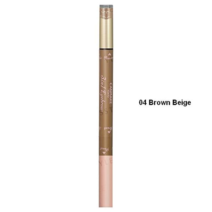 Canmake 3 In 1 Eyebrow - 04 Brown Beige