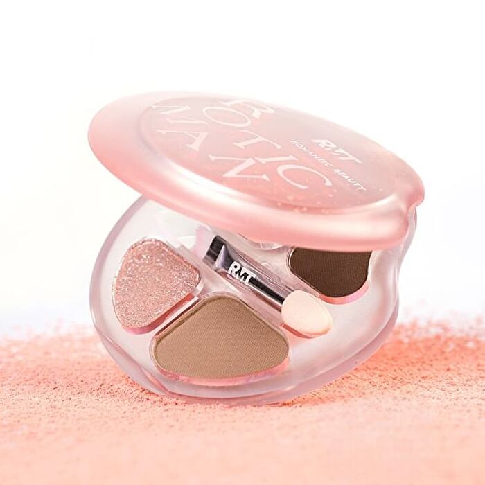 Romantic Beauty 4-Color Eyeshadow Palette - 6 Types - #02 Milk Peach - 2.5g
