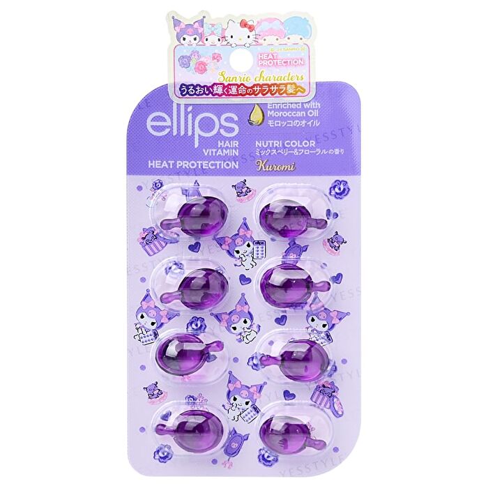 ellips Sanrio Kuromi Moroccan Nutri Color Hair Oil - 30 pcs