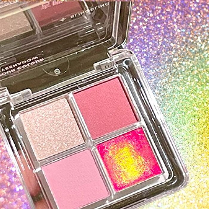 Gella\'s 4-Color Shimmering Eyeshadow Palette  - Litchi - #B02 - 0.6g*4