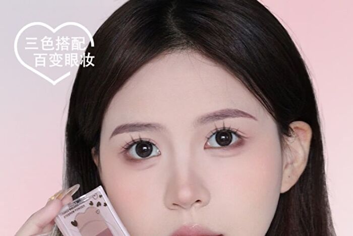 Gella\'s 3 Color Eyebrow Powder Palette - Purple - #01 Purple - 2.5g