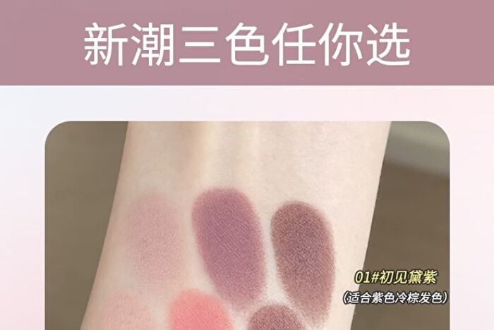 Gella\'s 3 Color Eyebrow Powder Palette - Purple - #01 Purple - 2.5g