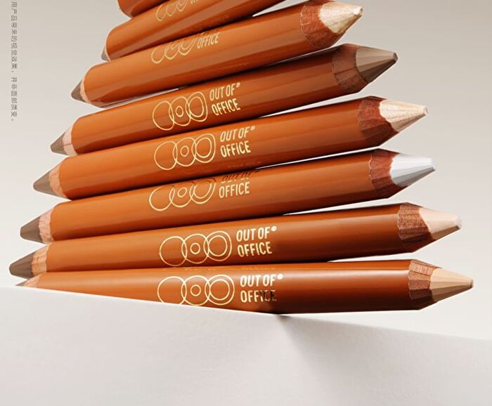 Out-of-office Contour & Highlight Duo Pencil - 5 Shades - Y02# Matte White + Cement Gray - 5g