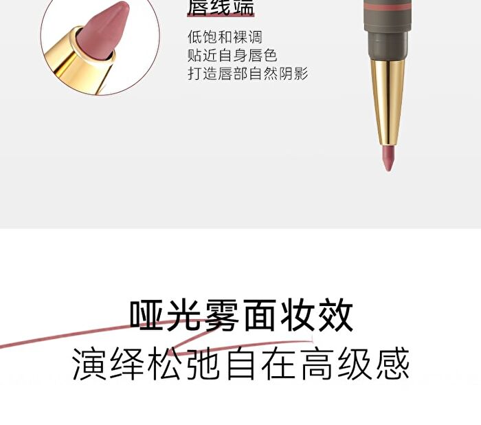 Dual-Ended Sculpting Lip Liner - 6 Colors - LP706# Retro Rose (1g & 300mg)