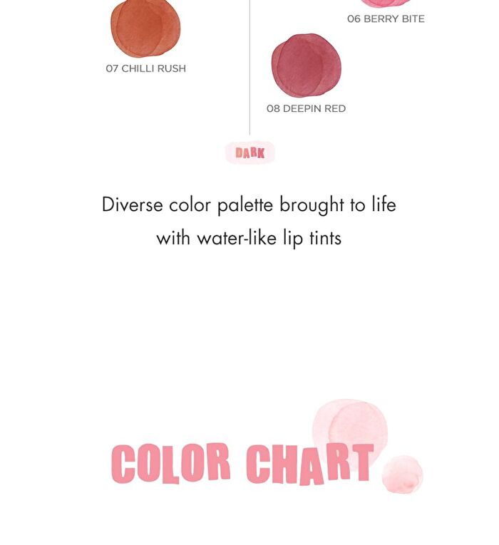 romand Bare Water Tint - 8 Colors - #06 Berry Bite