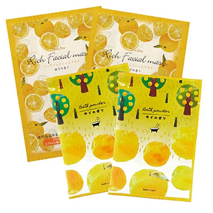 Honyaradoh Yuzu Face Mask Bath Gift - 1 set