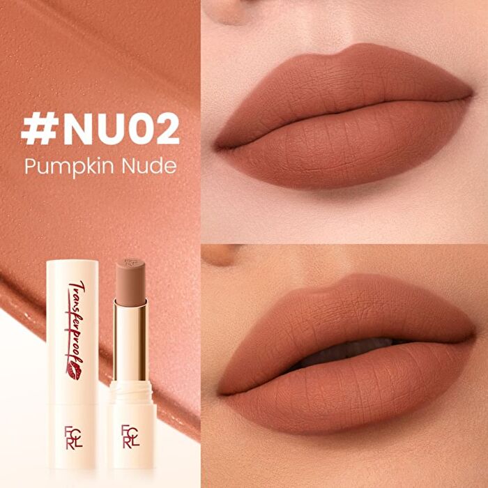 Focallure Transferproof Matte Lipstick - 4 Colors - #NU04 Cinnamon Nude- 3.5g