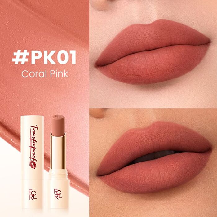 Focallure Transferproof Matte Lipstick - 3 Colors - #PK02 Figgy Pink - 3.5g