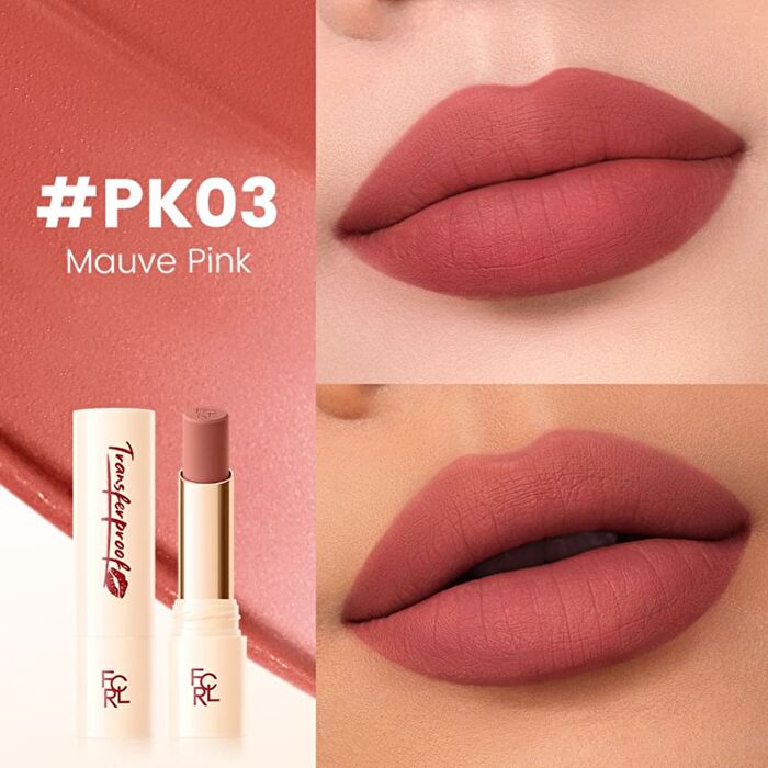 Focallure Transferproof Matte Lipstick - 3 Colors - #PK02 Figgy Pink - 3.5g