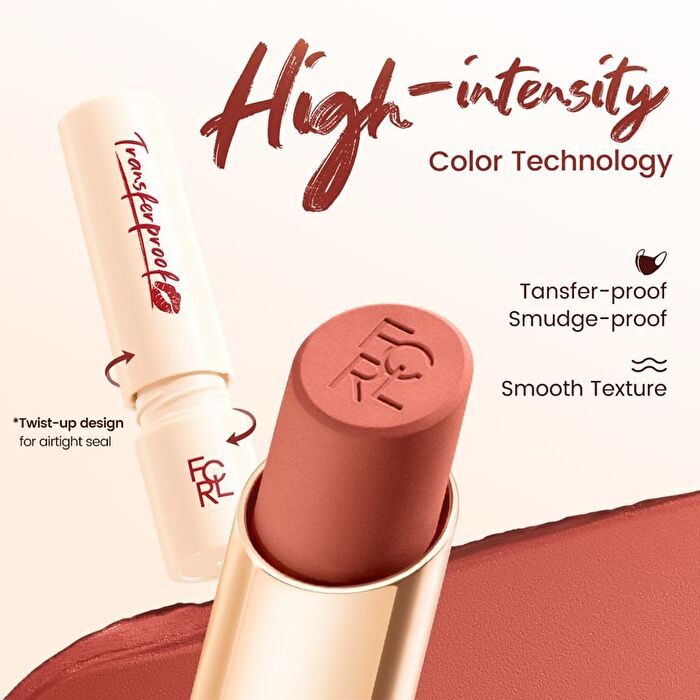 Focallure Transferproof Matte Lipstick - 3 Colors - #PK03 Mauve Pink - 3.5g