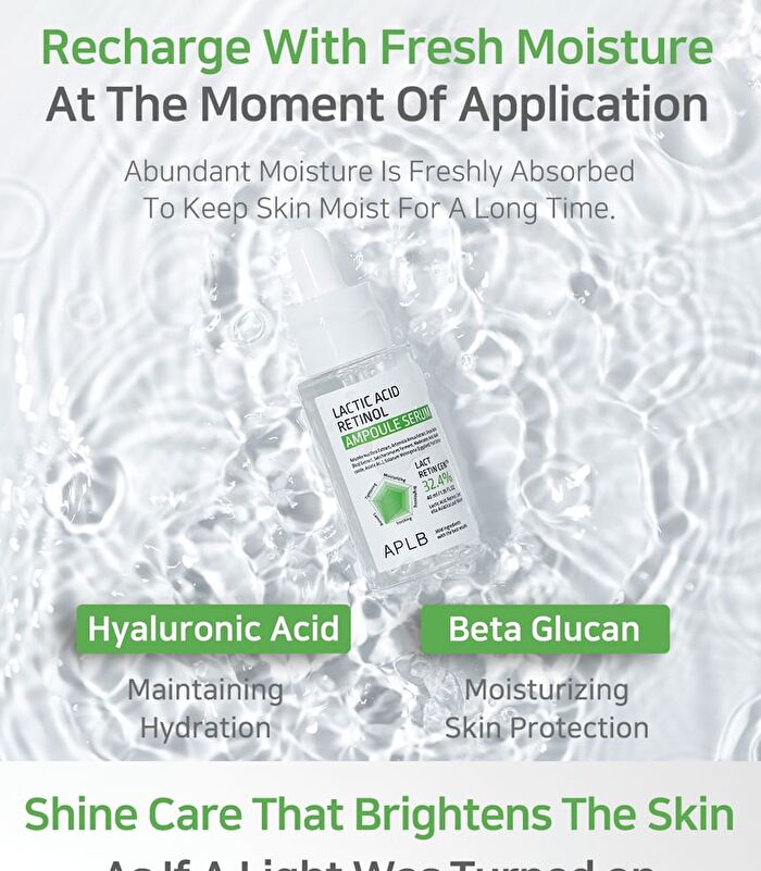 Aplb Lactic Acid Retinol Ampoule Serum Set - 40ml x 2 pcs