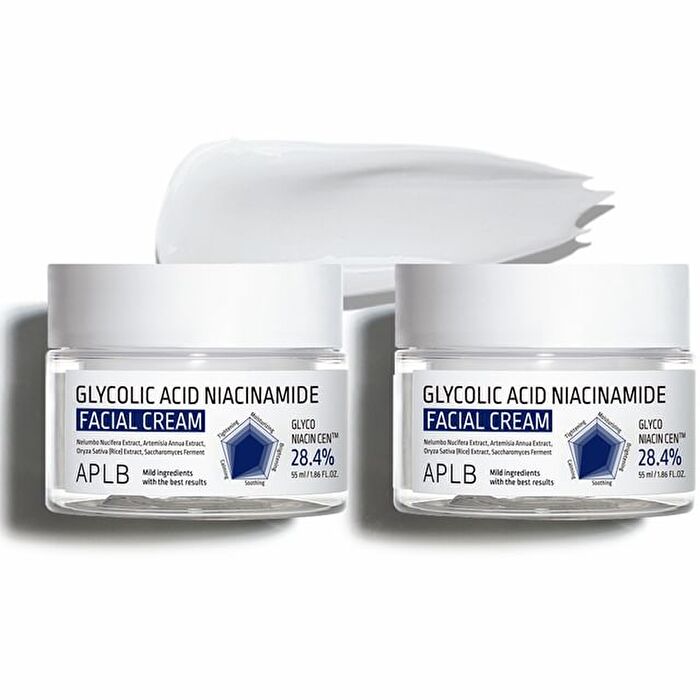 Aplb Glycolic Acid Niacinamide Facial Cream Set - 55ml x 2 pcs